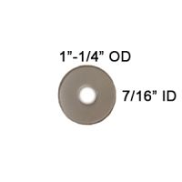 DHP 20-154 Clear Plastic Washer 1-1/4" OD x 7/16 ID