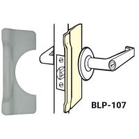 Don-Jo BLP 107 Stainless Steel (630) Latch Protector Replacements For Key-In-Lever Locks with up to 3-3/4" Escutcheon protecting the latch bolt from prying and shimming