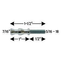 DHP 20-030 5/16in - 18 X  1-1/2in Double Cone Head Screw