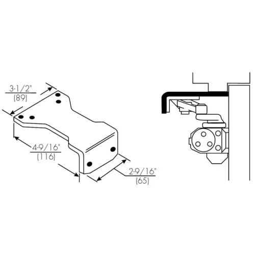 Norton 7701-8 Parallel Hold Open Arm Assembly - Door Closer Service ...